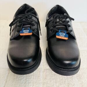 NWOT Dr Scholls Men’s Size 13W Black Careers Slip Resistant Work Or Casual Shoes